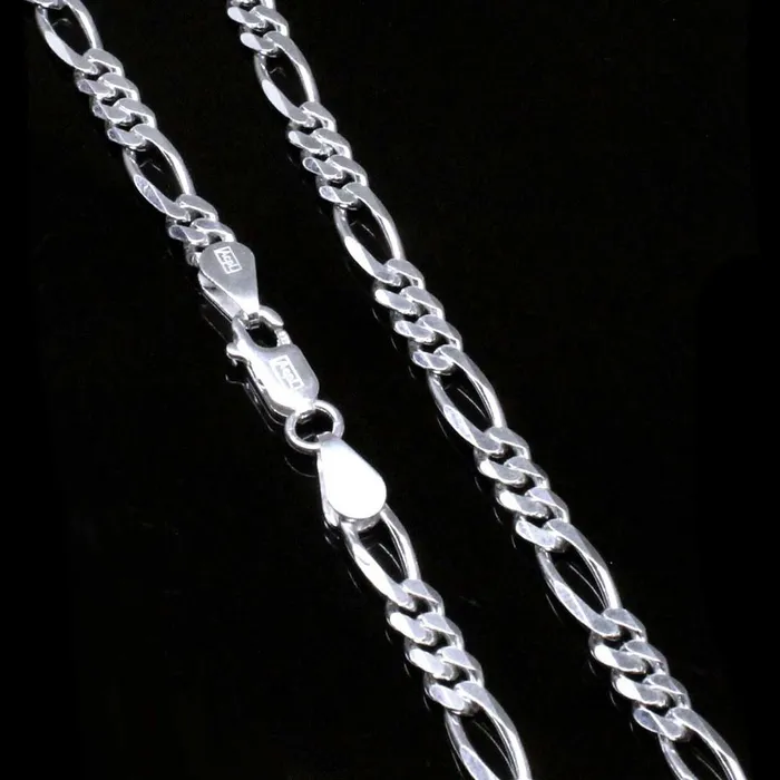 Karizma Jewels Real 925 Silver Link Design Chain 198quot Neck chain Necklaces