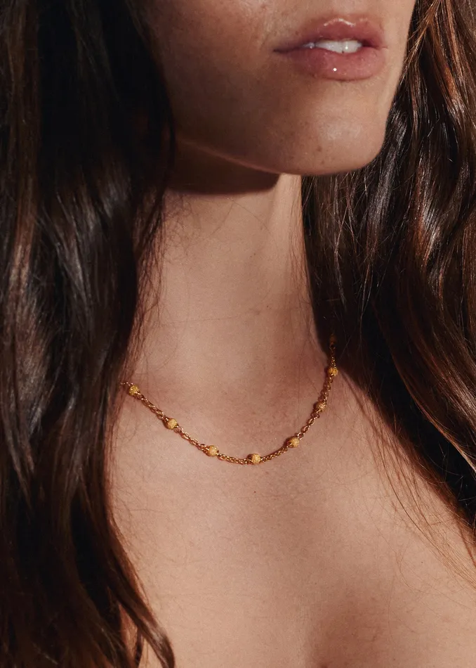 Milos Necklace gold I Z A J E W E L R Y Necklaces Milos Necklace gold I Z A J E W E L R Y Necklaces