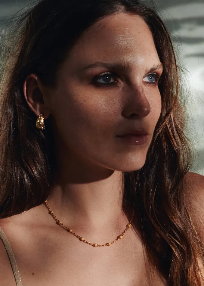 Milos Necklace gold I Z A J E W E L R Y Necklaces Milos Necklace gold I Z A J E W E L R Y Necklaces