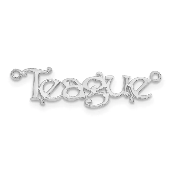 Necklaces 14K White Gold Bouquet Font Name PlateWBCXNA939W WB Choice Jewelry Necklaces 14K White Gold Bouquet Font Name PlateWBCXNA939W WB Choice Jewelry