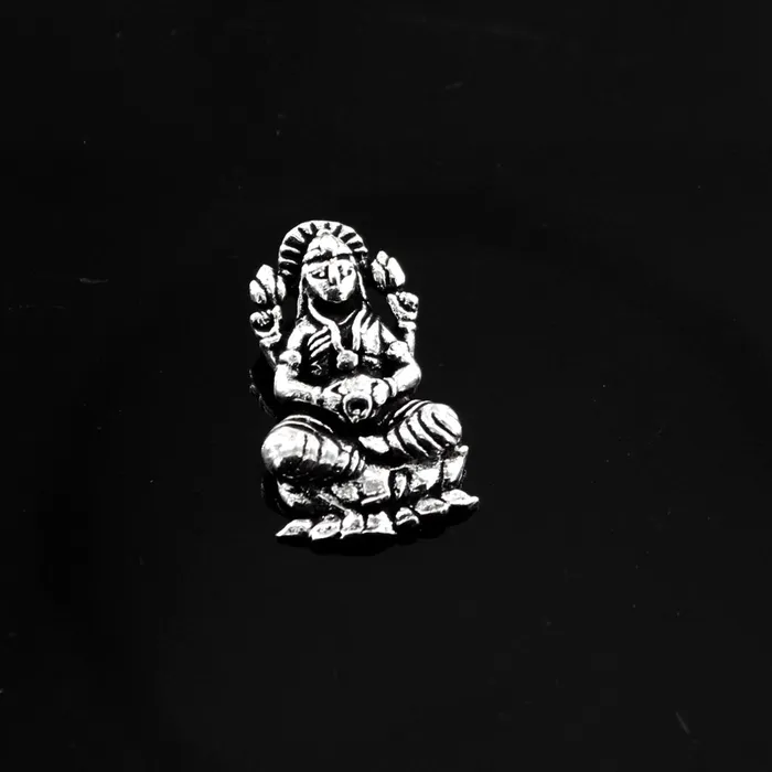 Necklaces Karizma Jewels Real Silver Oxidized Mata Laxmi Religious God Pendant