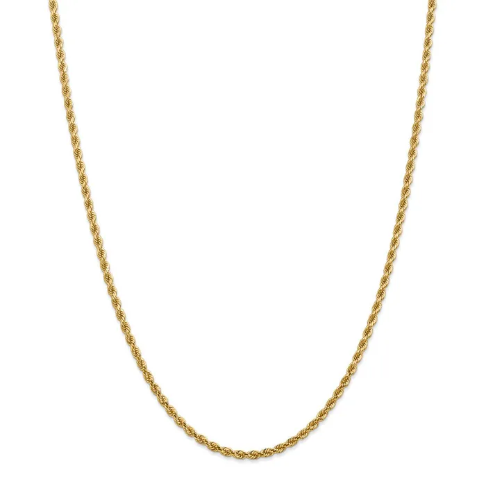 Necklaces WB Choice Jewelry 14k 275mm Diamondcut Rope with Lobster Clasp ChainWBC021L22