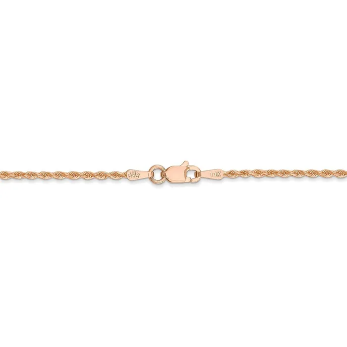 Necklaces WB Choice Jewelry 14k Rose Gold 150mm DC Rope with Lobster Clasp ChainWBC012R20 Necklaces WB Choice Jewelry 14k Rose Gold 150mm DC Rope with Lobster Clasp ChainWBC012R20