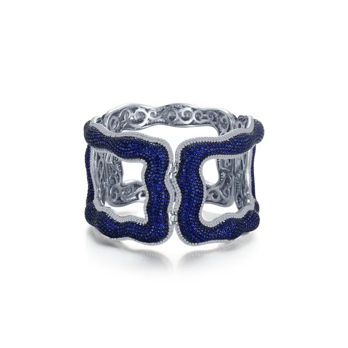 Statement Blue Bangle Bracelet Lafonn Bracelets