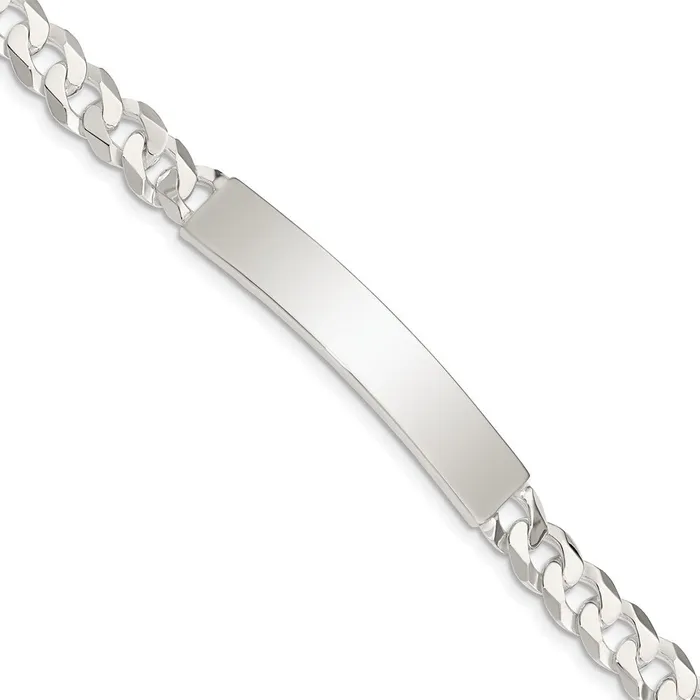 Sterling Silver Curb Link ID BraceletWBCQID19885 WB Choice Jewelry Bracelets Sterling Silver Curb Link ID BraceletWBCQID19885 WB Choice Jewelry Bracelets