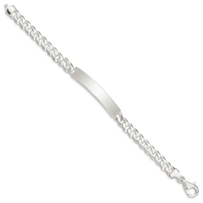 Sterling Silver Curb Link ID BraceletWBCQID19885 WB Choice Jewelry Bracelets Sterling Silver Curb Link ID BraceletWBCQID19885 WB Choice Jewelry Bracelets