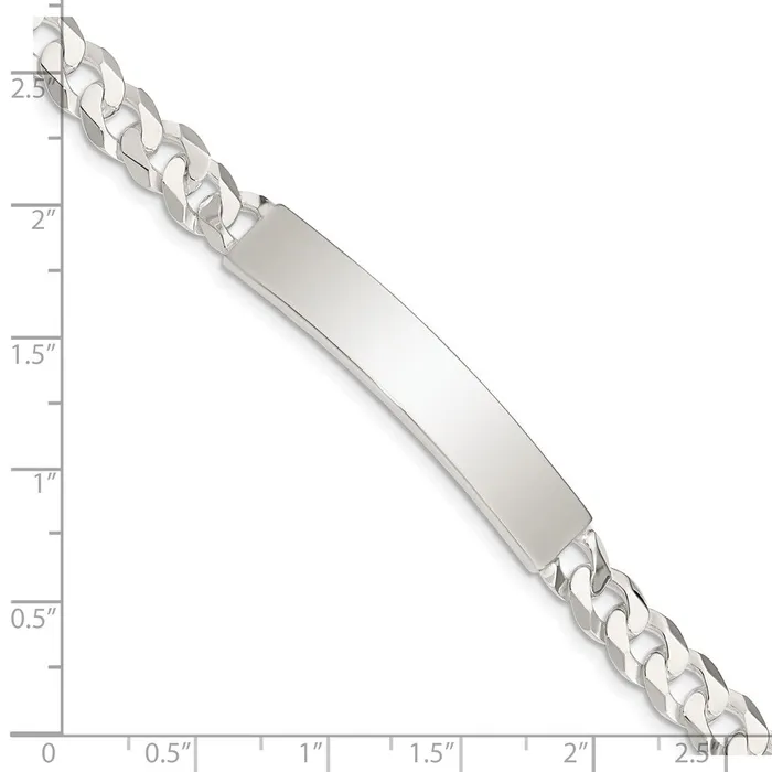 Sterling Silver Curb Link ID BraceletWBCQID19885 WB Choice Jewelry Bracelets Sterling Silver Curb Link ID BraceletWBCQID19885 WB Choice Jewelry Bracelets