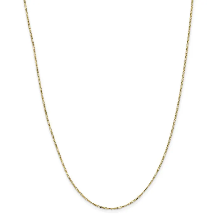 WB Choice Jewelry 10k 125mm Flat Figaro Pendant ChainWBC10PE720 Necklaces WB Choice Jewelry 10k 125mm Flat Figaro Pendant ChainWBC10PE720 Necklaces