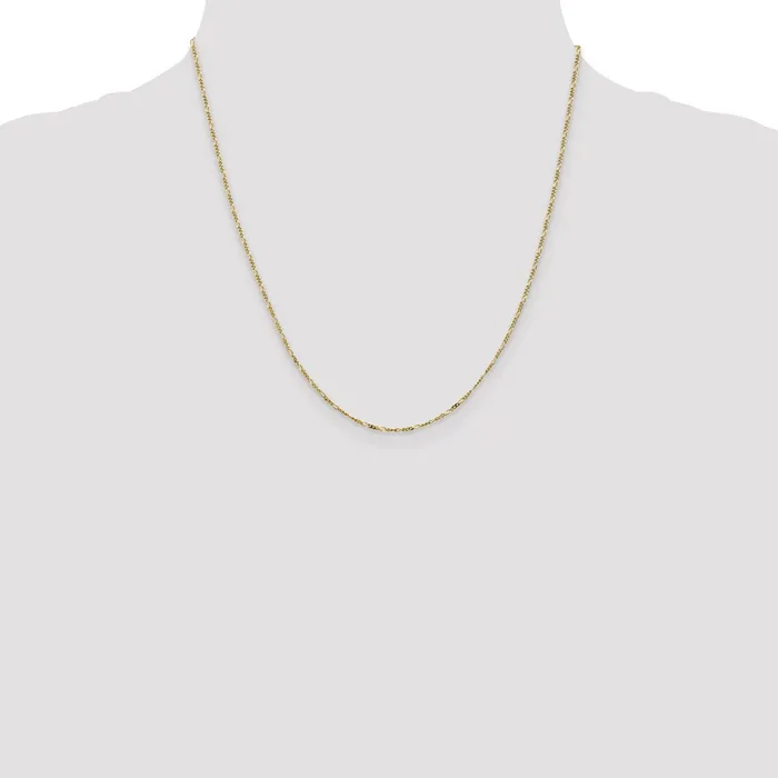 WB Choice Jewelry 10k 125mm Flat Figaro Pendant ChainWBC10PE720 Necklaces
