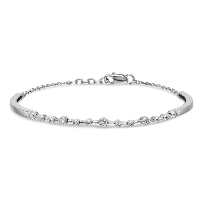 WB Choice Jewelry Bracelets 14k White Gold Diamond Bangle BraceletWBCBM3724025WA WB Choice Jewelry Bracelets 14k White Gold Diamond Bangle BraceletWBCBM3724025WA
