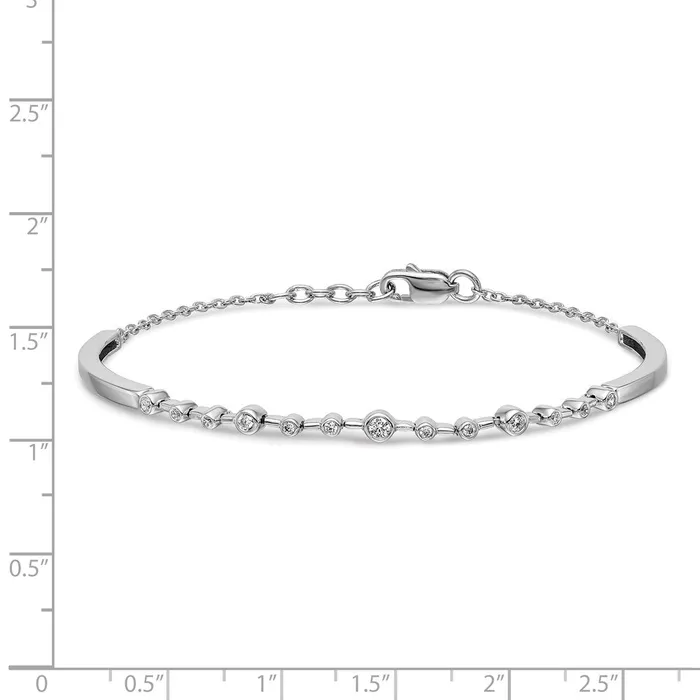 WB Choice Jewelry Bracelets 14k White Gold Diamond Bangle BraceletWBCBM3724025WA WB Choice Jewelry Bracelets 14k White Gold Diamond Bangle BraceletWBCBM3724025WA
