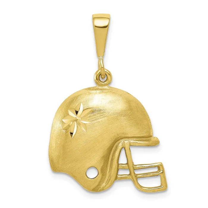 WB Choice Jewelry Charm Necklaces 10K Football Helmet CharmWBC10C832