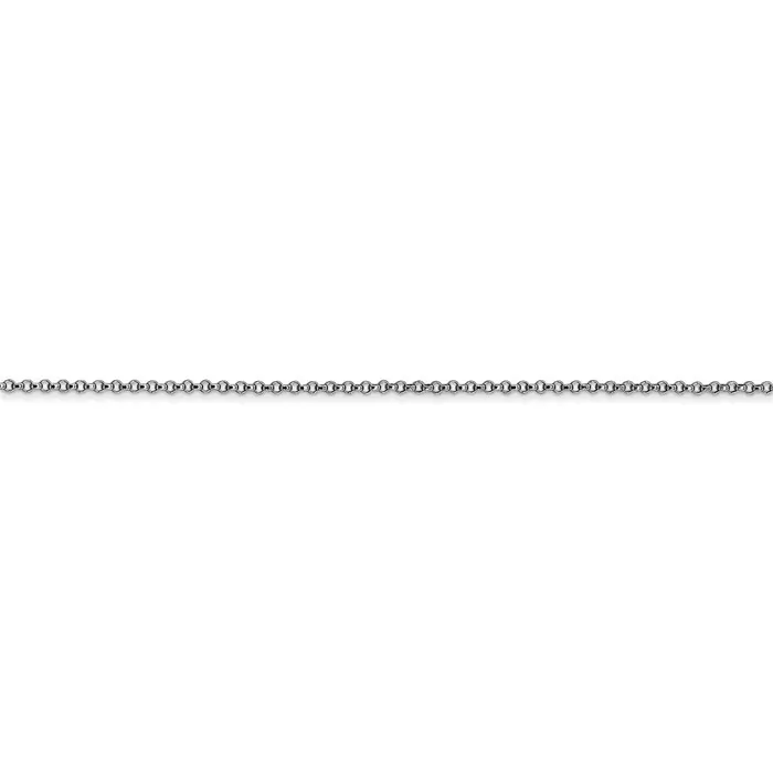 WB Choice Jewelry Necklaces 14k White Gold 115mm Rolo Pendant ChainWBCPEN32224 WB Choice Jewelry Necklaces 14k White Gold 115mm Rolo Pendant ChainWBCPEN32224