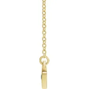 WB Choice Jewelry Necklaces 14K Yellow Blue Zircon Heart 16 Necklace 8633560057PSTWBC