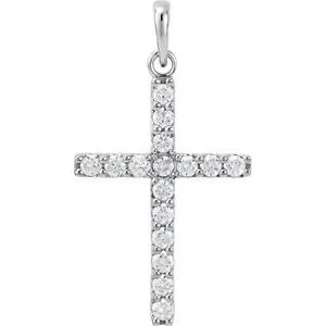 WB Choice Jewelry Platinum 12 CTW Diamond Cross Pendant R4230860002PSTWBC Necklaces WB Choice Jewelry Platinum 12 CTW Diamond Cross Pendant R4230860002PSTWBC Necklaces