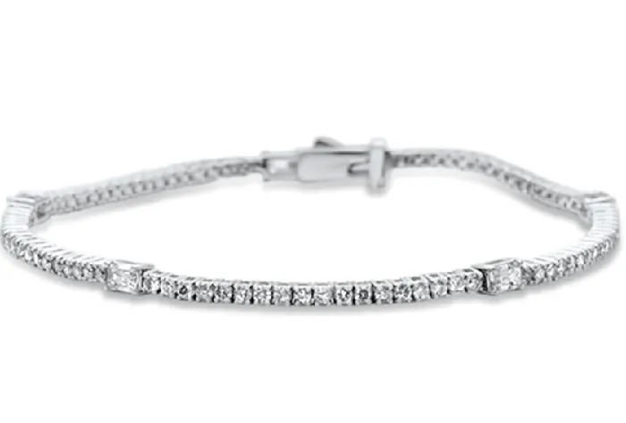 Bracelets Genuine Diamond and Gemstone Tennis BraceletSapphire Emerald Ruby Sonara
