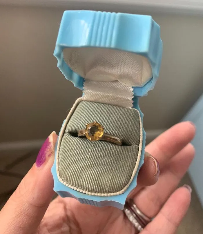 Citrine Solitaire 10k Gold Vintage Love Vintage Paris PreStyled Sets