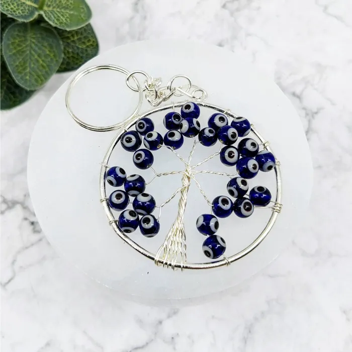 Evil Eye Tree of Life 48 Keychain LV5705 Bliss Crystals Necklaces