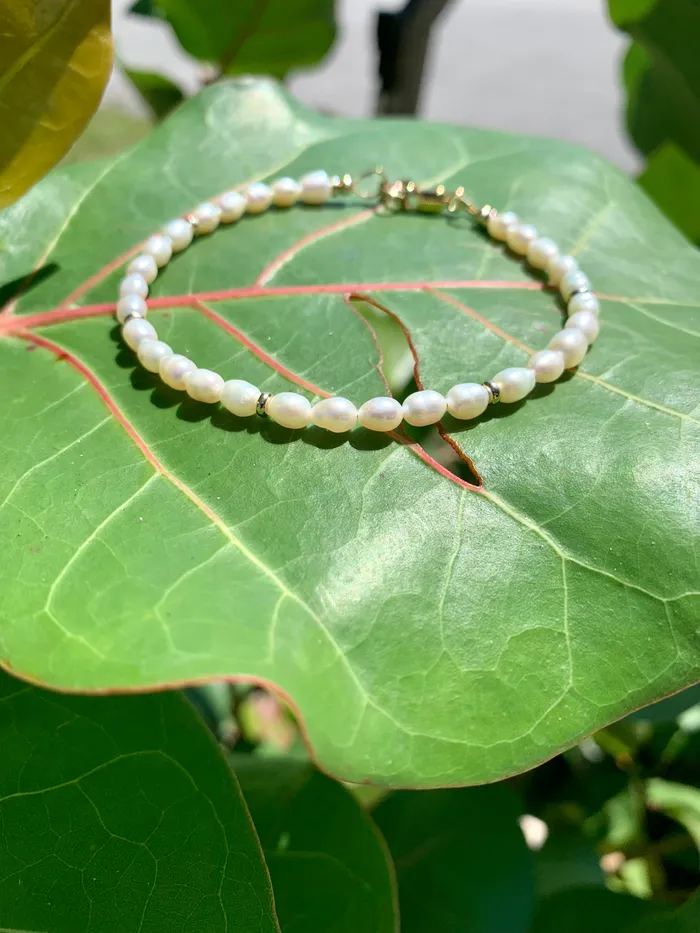 Freshwater Pearls and Gold Bracelet Shannon Russell Jewelry Bracelets