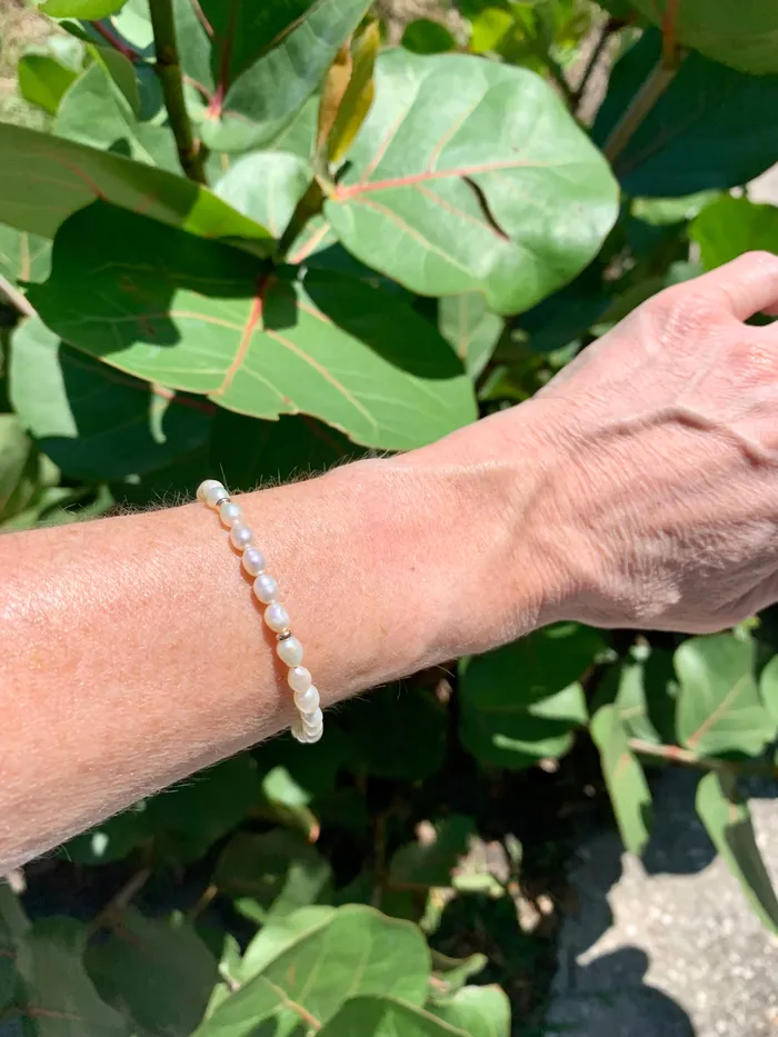 Freshwater Pearls and Gold Bracelet Shannon Russell Jewelry Bracelets