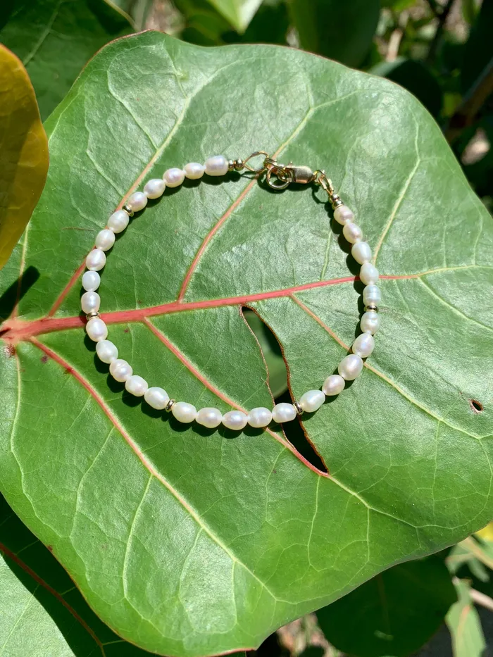 Freshwater Pearls and Gold Bracelet Shannon Russell Jewelry Bracelets