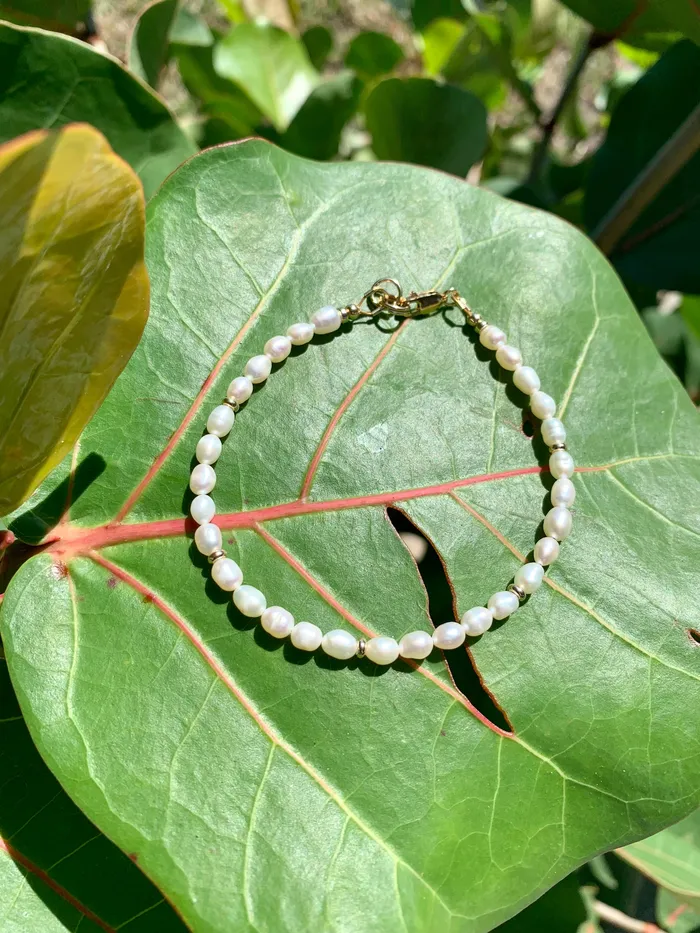Freshwater Pearls and Gold Bracelet Shannon Russell Jewelry Bracelets