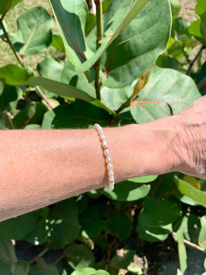 Freshwater Pearls and Gold Bracelet Shannon Russell Jewelry Bracelets