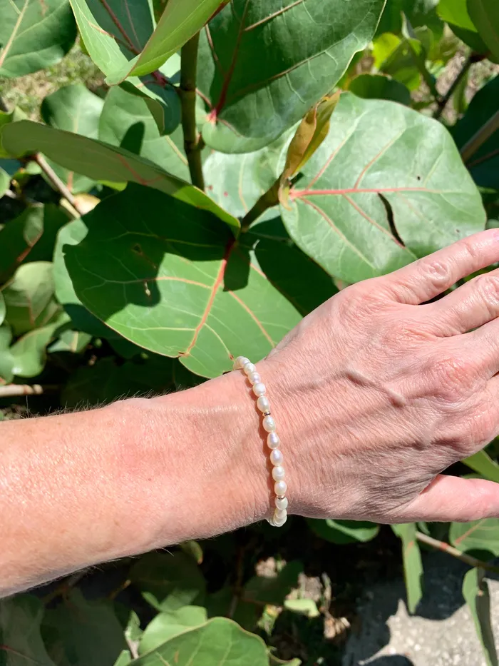 Freshwater Pearls and Gold Bracelet Shannon Russell Jewelry Bracelets