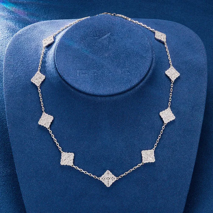 icezeusshop Necklaces Clustered Cross Floral Adjustable Necklace