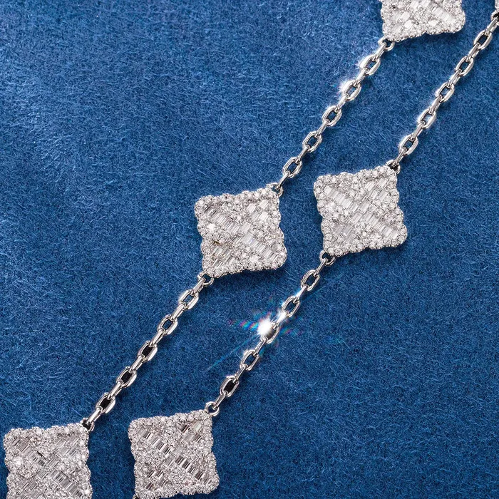 icezeusshop Necklaces Clustered Cross Floral Adjustable Necklace