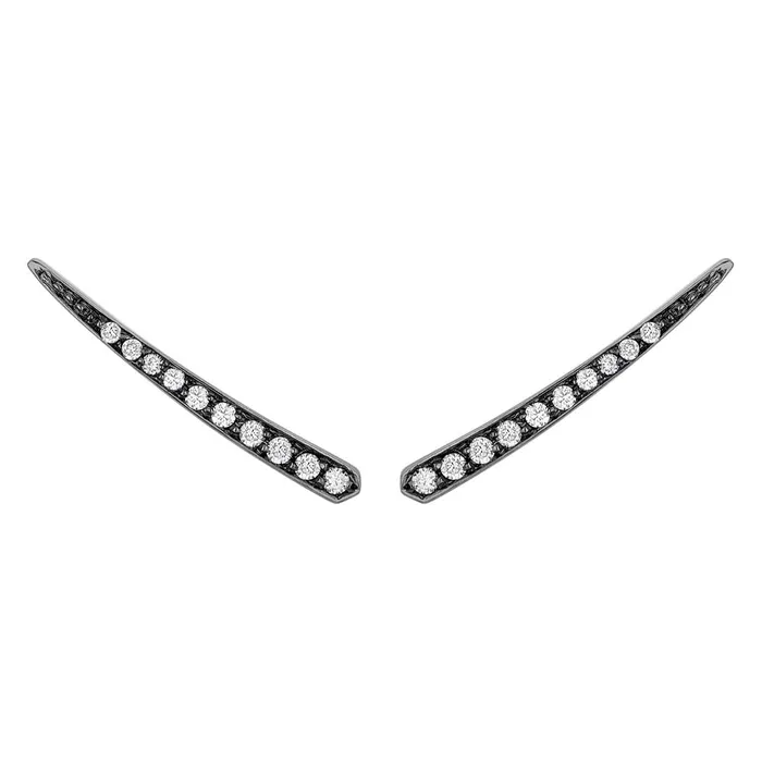 Jack Vartanian PISCINE MINI COMET IN BLACK RHODIUM PLATED 18K WHITE GOLD WITH DIAMOND PreStyled Sets