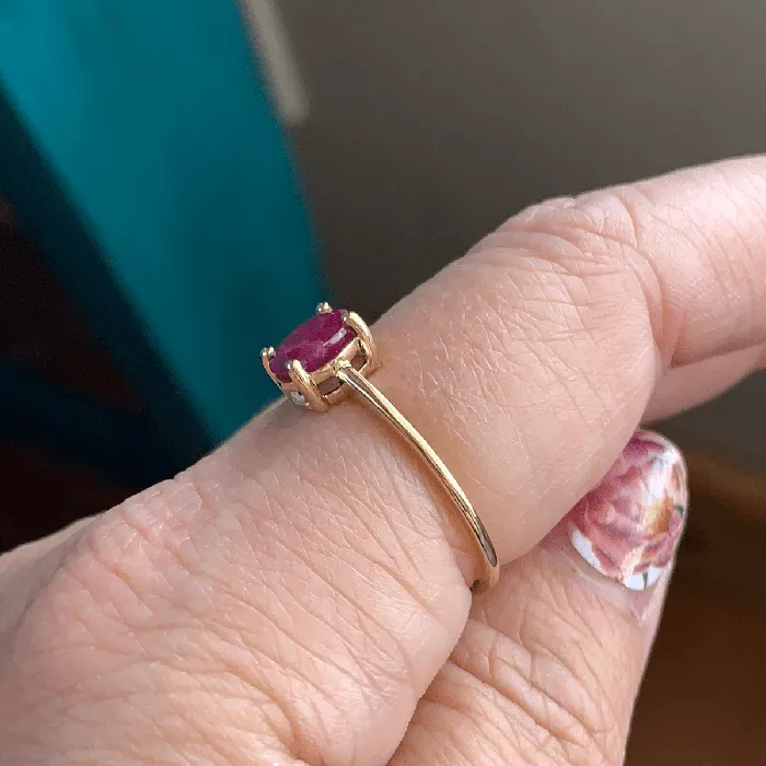 Love Vintage Paris PreStyled Sets Ruby Solitaire 10k Gold Vintage