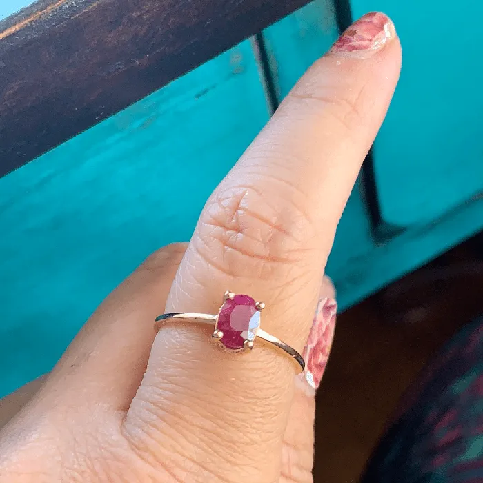 Love Vintage Paris PreStyled Sets Ruby Solitaire 10k Gold Vintage