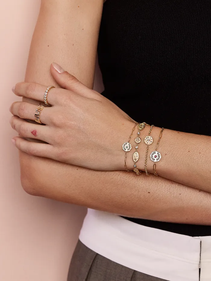 Marlo Laz Bracelets Wee En Route Bracelet Blue Sapphire Marlo Laz Bracelets Wee En Route Bracelet Blue Sapphire