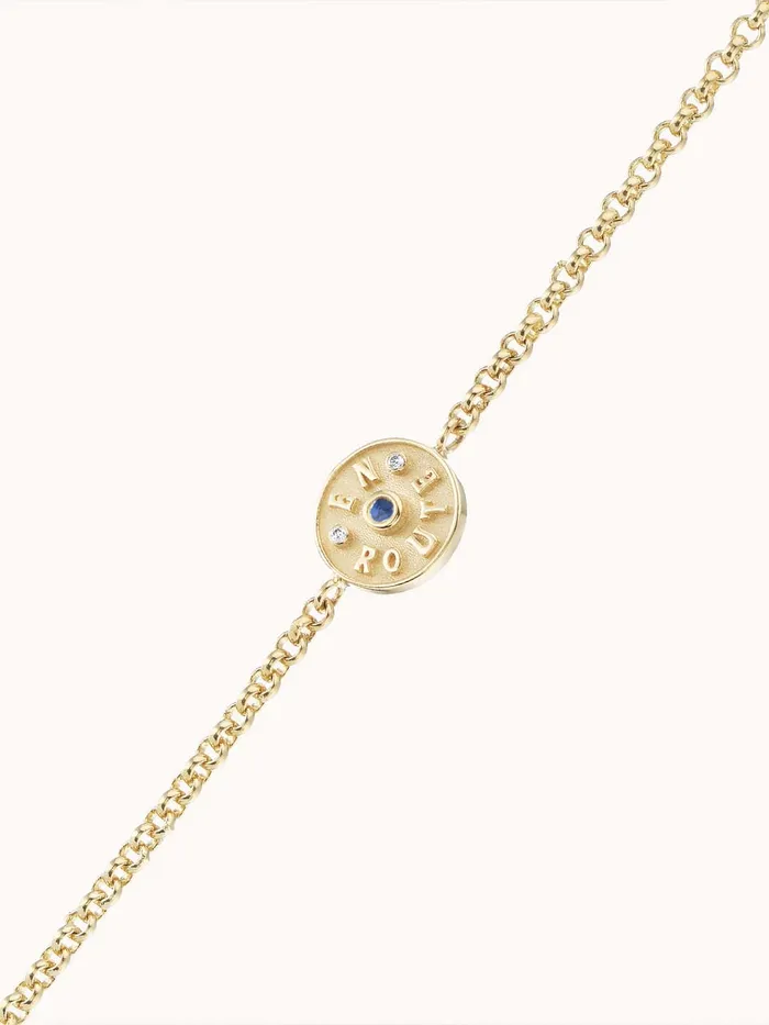 Marlo Laz Bracelets Wee En Route Bracelet Blue Sapphire Marlo Laz Bracelets Wee En Route Bracelet Blue Sapphire