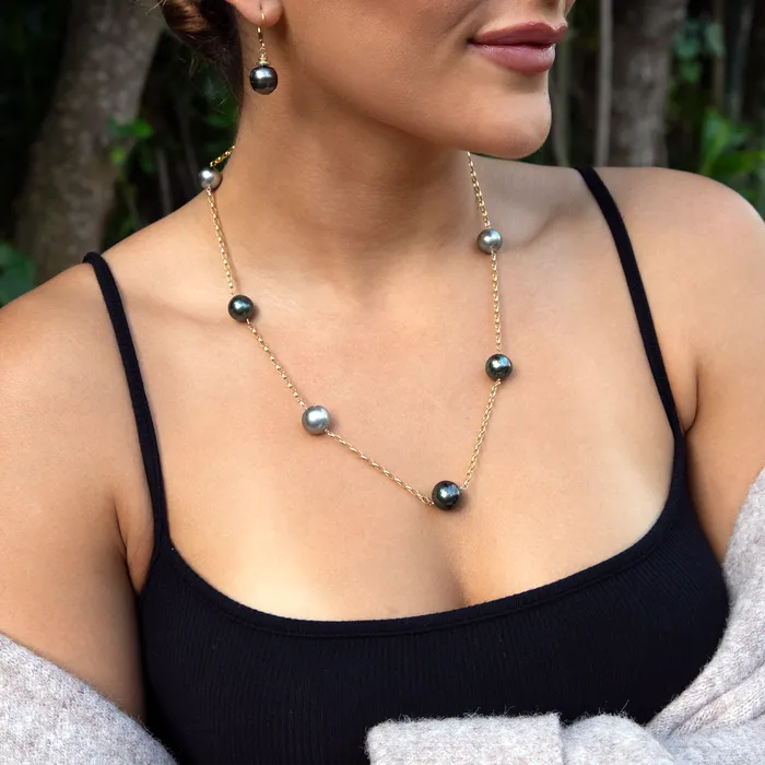 misha hawaii Necklaces Analise Tahitian Pearl Necklace misha hawaii Necklaces Analise Tahitian Pearl Necklace