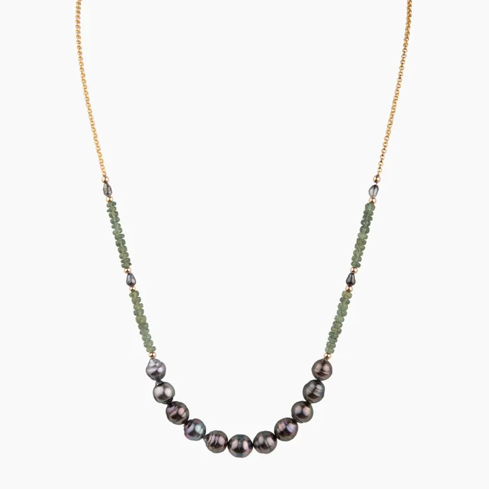 misha hawaii Necklaces Hina Green Kyanite Necklace
