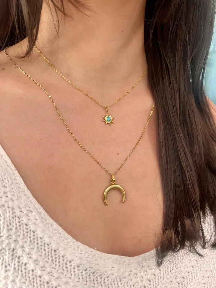 Necklaces bubs sass large horn necklace