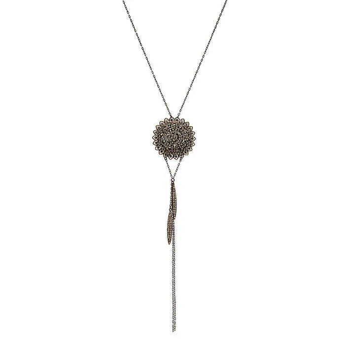 Necklaces Long Flower Necklace Rebel Designs Inc