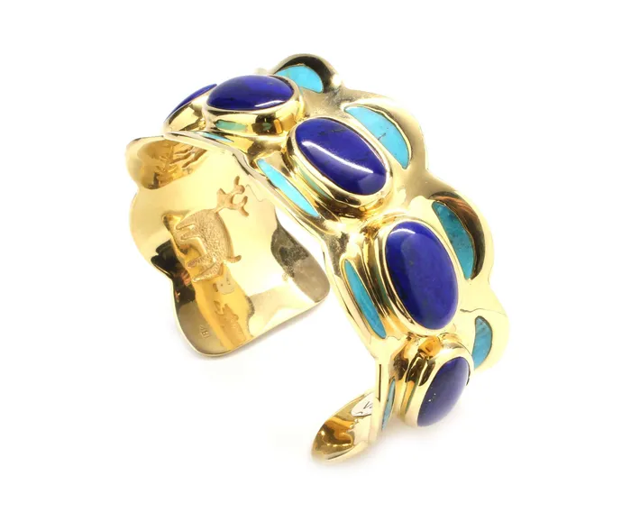 Oval Waves Cuff Bracelet Ben Nighthorse Bracelets