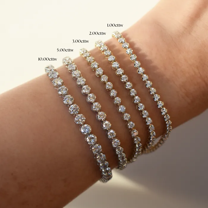 10kt White Gold 200cttw Lab Grown Diamond Tennis Bracelet Independent Jewellers Bracelets