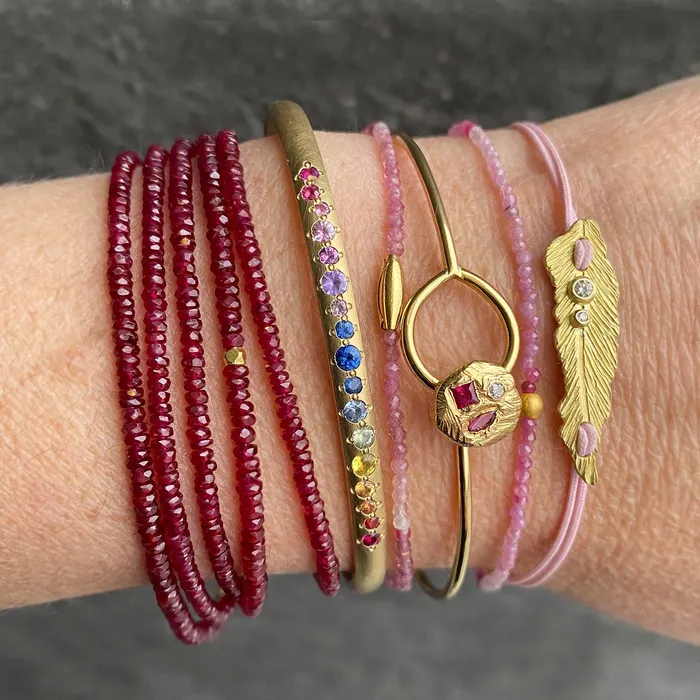 18k Ruby Wrap Bracelet Anne Sportun Bracelets