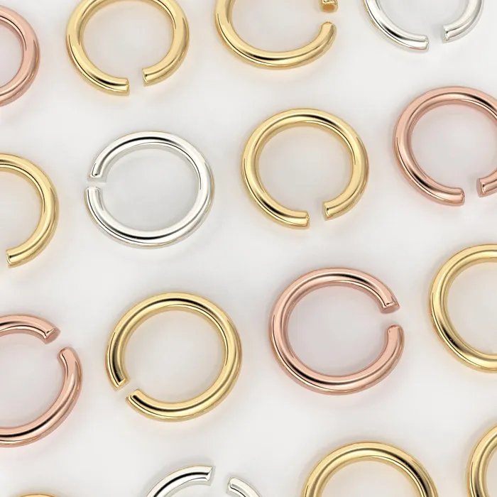 5MM 20 Gauge 18k Solid Yellow Gold Open Jump Rings 5 pieces Jalvi Co PreStyled Sets 5MM 20 Gauge 18k Solid Yellow Gold Open Jump Rings 5 pieces Jalvi Co PreStyled Sets