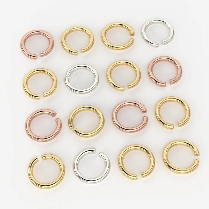 5MM 20 Gauge 18k Solid Yellow Gold Open Jump Rings 5 pieces Jalvi Co PreStyled Sets 5MM 20 Gauge 18k Solid Yellow Gold Open Jump Rings 5 pieces Jalvi Co PreStyled Sets