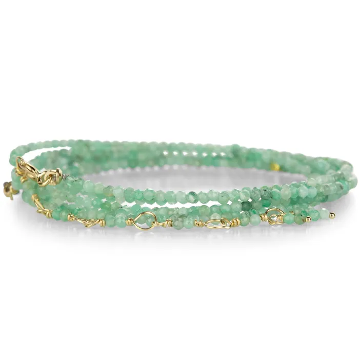Bracelets Anne Sportun 14k Emerald Wrap Bracelet