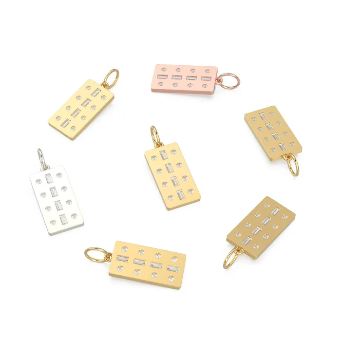 Bracelets Jalvi Co 14K Solid Gold Dog Tags Pave Set Diamonds Diamond Baguettes Specialty Military Dog Tag Charm Pendants for Necklace Bracelet Bracelets Jalvi Co 14K Solid Gold Dog Tags Pave Set Diamonds Diamond Baguettes Specialty Military Dog Tag Charm Pendants for Necklace Bracelet