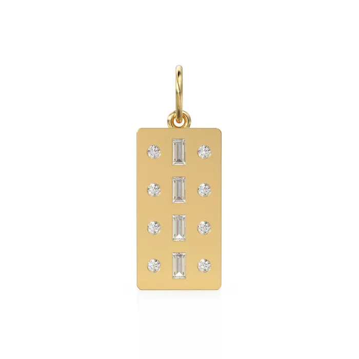Bracelets Jalvi Co 14K Solid Gold Dog Tags Pave Set Diamonds Diamond Baguettes Specialty Military Dog Tag Charm Pendants for Necklace Bracelet Bracelets Jalvi Co 14K Solid Gold Dog Tags Pave Set Diamonds Diamond Baguettes Specialty Military Dog Tag Charm Pendants for Necklace Bracelet