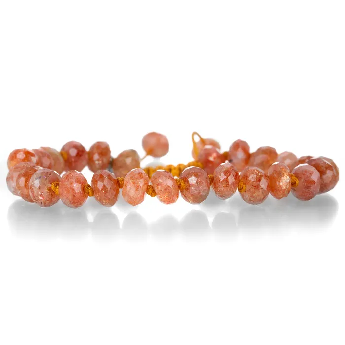 Bracelets Joseph Brooks 8mm Faceted Sunstone Rondelle Bracelet