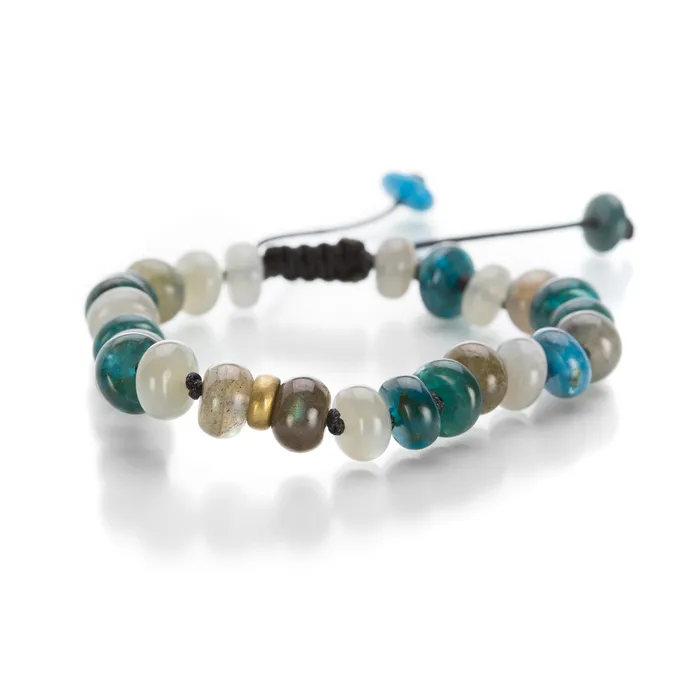 Bracelets Joseph Brooks Apatite Aquamarine Labradorite Bead Bracelet