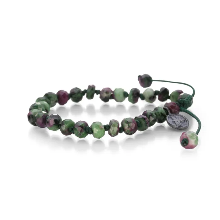 Bracelets Joseph Brooks Zoisite and Ruby Bracelet